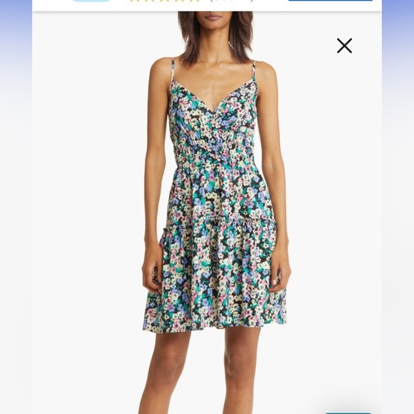 NWT Rails Carmen Multicolor Wildflower Meadow Floral Midi Dress Womens Size Med - Picture 12 of 15